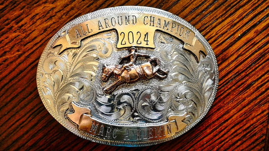 Custom Western Belt Buckle – Cowboy Rodeo Style, Handmade, Gift Ready