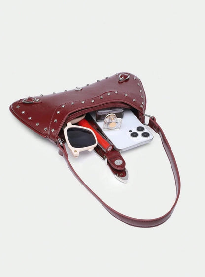 Western Buckle Detail Shoulder Bag — Vintage Rodeo Rocker Vibes