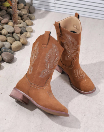 Women’s Western Cowboy Boots – Embroidered Stitch Detail | Country Rodeo