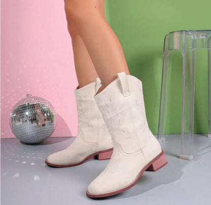 Women’s Western Cowboy Boots – Embroidered Stitch Detail | Country Rodeo