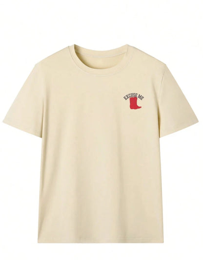 Excuse Me Cowboy Boots Graphic Tee — Western Country Music T-Shirt