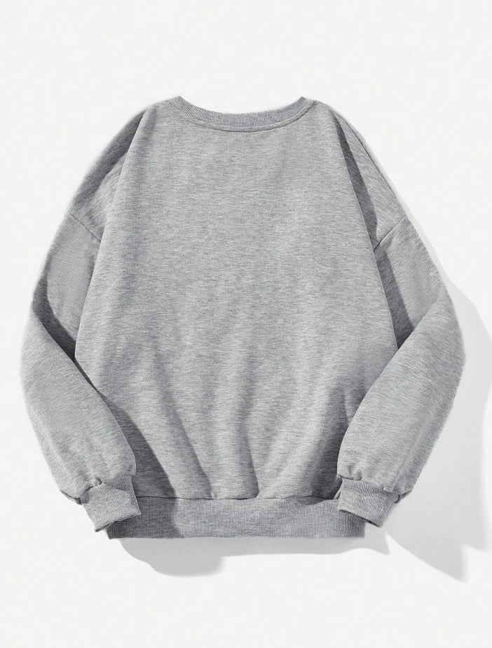 USA Flag Graphic Sweatshirt – Vintage Inspired Oversized Pullover, Comfy