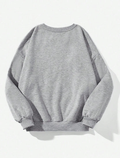 USA Flag Graphic Sweatshirt – Vintage Inspired Oversized Pullover, Comfy